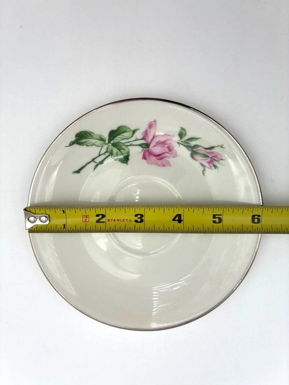 Vintage Youngsware YOU1 China Pink Rose Teacup & Saucer Set Of 3 6 Oz Capacity